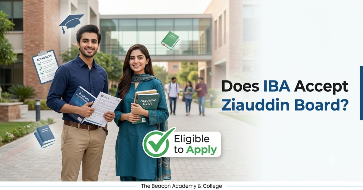 Does IBA Accept Ziauddin Board?