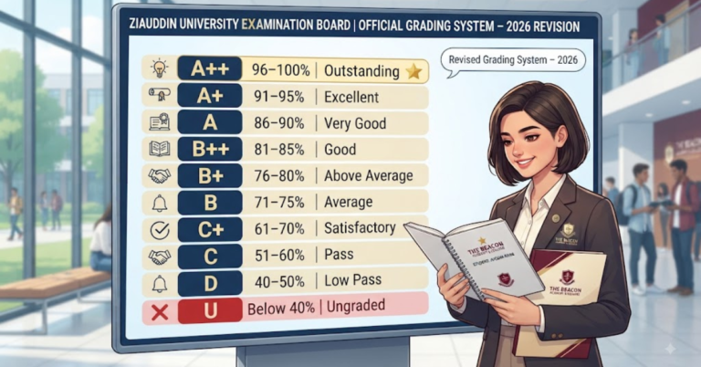 What Is the Grade System of Ziauddin Board?