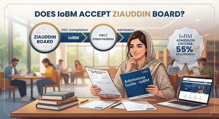Does IoBM Accept Ziauddin Board?