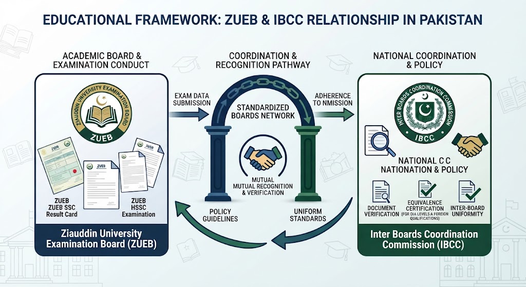 Ziauddin Board IBCC recognition and Forum member board status in Pakistan