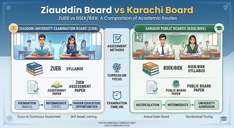 What Is the Difference Between Ziauddin Board and Karachi Board?
