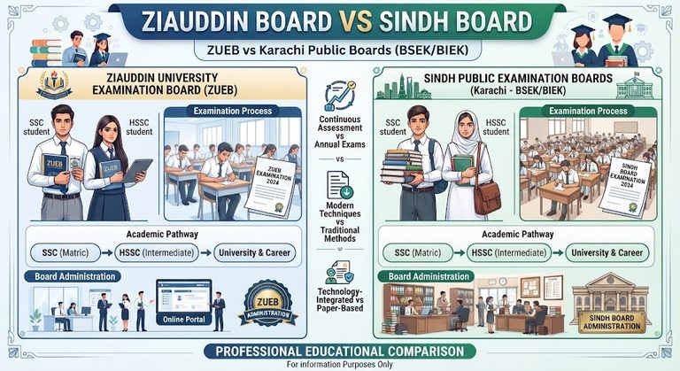 What Is the Difference Between Ziauddin Board and Sindh Board?